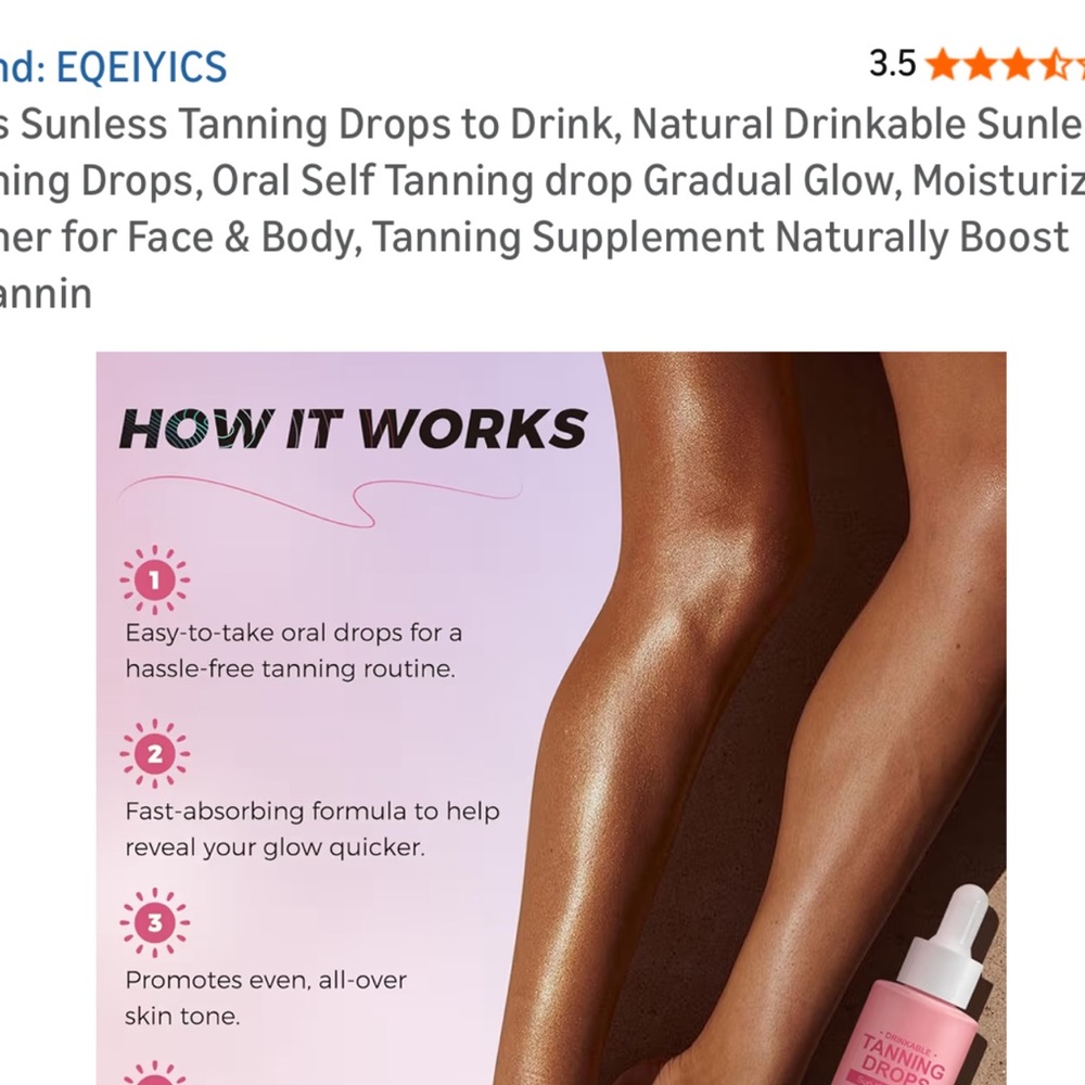 Drinkable Tanning Drops - Picture 5 of 15